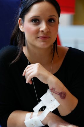 Angel Passanti has had tattoos removed using new technique ahead of her wedding.