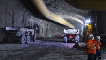 Tunnels will make up a large portion of the WestConnex toll road.