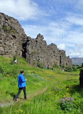 Thingvellir National Park nestles in a huge rift valley.