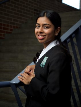 Academic turnaround: Jasmine Kumar from Good Samaritan Catholic College in Hoxton Park.