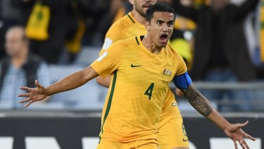 Tim Cahill is renowned for his 
 colourful goal celebrations.