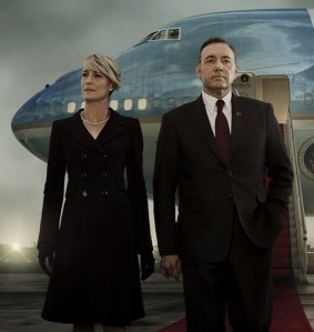 Kevin Spacey and Robin Wright in the Netflix drama House of Cards, which has changed the way we watch television.