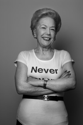 ''I never wear a T-shirt, I did for this though,'' says Susan Alberti.