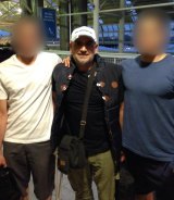 Khaled Khayat, pictured at Sydney Airport in 2014, is one of the men arrested.