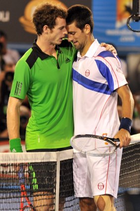 Murray's nemesis: Andy Murray and Novak Djokovic.