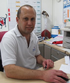 Dany Kohan, the head of the emergency committee for Kibbutz Ein HaShlosha.