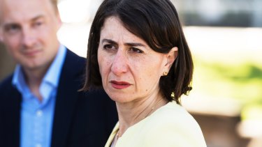 Premier Gladys Berejiklian changed her tune and thanked voters for trusting a candidate colleagues had been preparing to push under a bus.