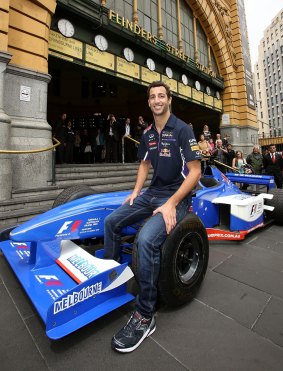 Cool: Daniel Ricciardo, launching the 2015 grand prix season, is happy with his 2014 season. 
