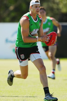 Leaner and fitter in 2016: Nick Riewoldt.