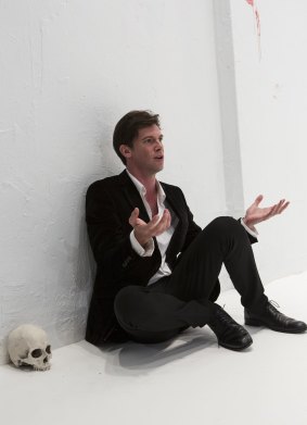 Toby Schmitz, playing Hamlet at Belvoir last year, had to endure the ringing of mobile phones.