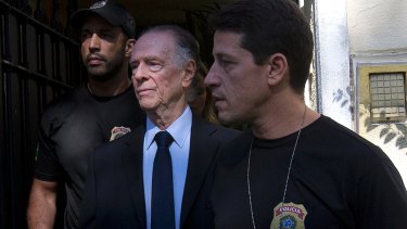 Dragnet: Carlos Nuzman, president of the Brazilian Olympic Committee, is escorted by federal police after being taken into custody at his home in Rio de Janeiro.