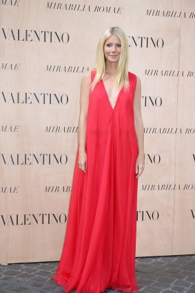 Gwyneth Paltrow in a Valentino gown. 
 