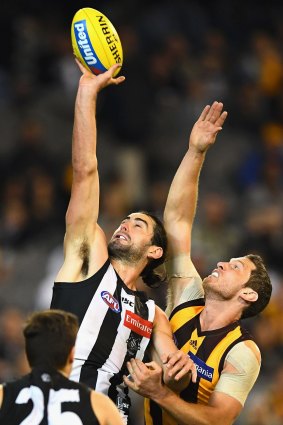 Brodie Grundy is in good touch. 