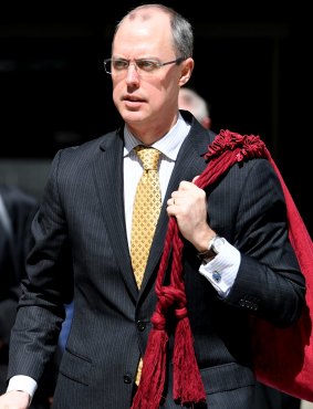 Solicitor-General of Australia, Dr Stephen Donaghue QC, leaves the High Court on Thursday.