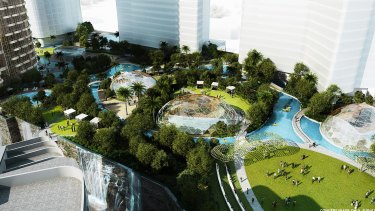 Artist impressions of possible development at Jupiters Casino on the Gold Coast.