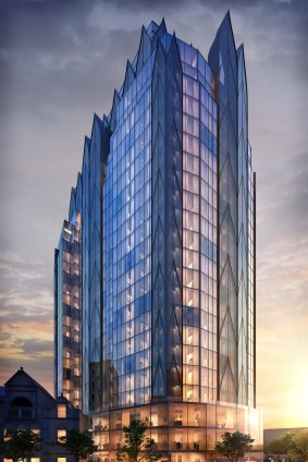 Majella's 24-storey tower, planned for next to the Broadway Hotel.