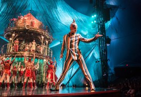 Performers in Cirque du Soleil's Kooza.
