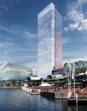Lend Lease unveils 
design for Sydney's International Convention Centre Hotel