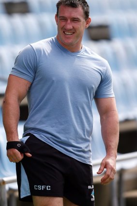 Happy at Sharks: Paul Gallen wants a new deal with Cronulla.