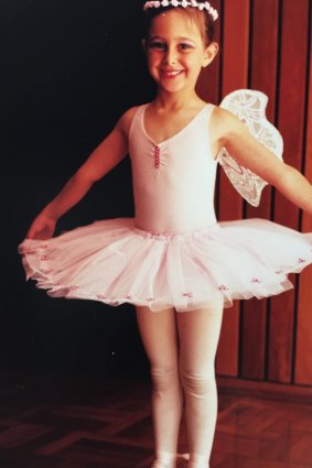 Little Dimity Azoury started her career at the Kim Harvey School of Dance in a little church hall in Queanbeyan.