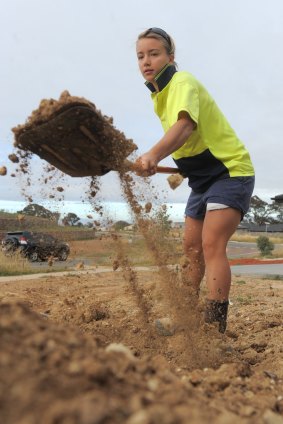 Georgia Yeoman-Dale, pictured here in 2012, used to work as a builder's labourer in Canberra.