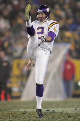 Trailblazer: Darren Bennett, pictured here playing for Minnesota in 2005, was named in the NFL's 1990s All-Decade team.