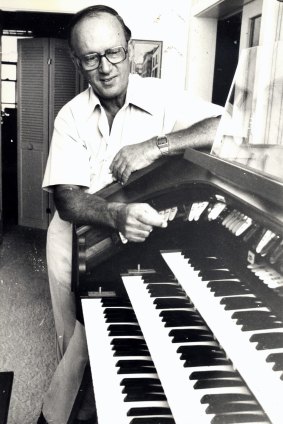 ABC News reader James Dibble at his Balgowlah home. 