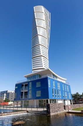 The Turning Torso in Malmö was designed by Spanish architect Santiago Calatrava.
