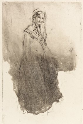 Whistler's Mother, 1870-73, etching and drypoint by James McNeill Whistler.