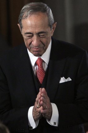 Mario Cuomo at his son's 2011 swearing-in as New York governor, a post the elder Cuomo held for over a decade.