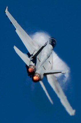 An F18F Super Hornet: national security committee to decide on air strikes.