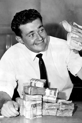 Bank-teller Kerry Corcoran won $100,000 in the Opera House Lottery in 1962. He said he was  going to buy a high-powered sports car, "a great big house" and a luxury world cruise.