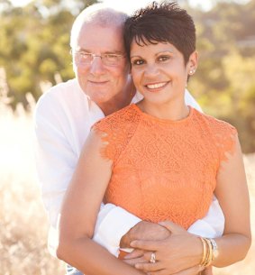 Newlywed Perth couple Andy and Valerie Moseley.