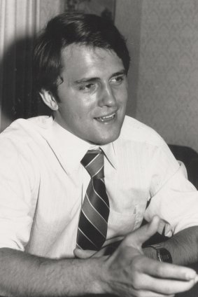 A young Malcolm Turnbull, pictured in 1977 when he was writing for <i>The Bulletin</i>.