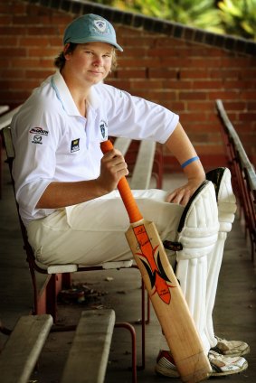  First it was the blue cap: Seven years ago, young Steven Smith was playing grade cricket for Sutherland.