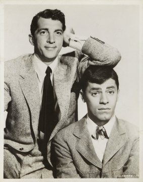 Double act: Dean Martin and Jerry Lewis in the 1950s – a scene from Jerry Lewis: The Man Behind The Clown.