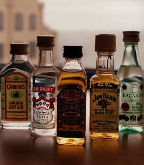 Two cabin staff were fired after the random search, which uncovered single-serve bottles of spirits. 