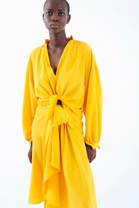 Dreamy, punchy yellow at Tome's spring summer show. 