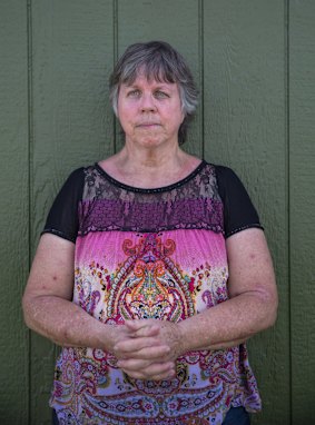 Margaret Wylie, who witnessed the hot air ballon crash and fire from the porch of her home near Lockhart, Texas,