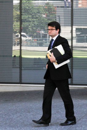 Jonathan Horton QC, acting for Racing Queensland, leaves the Brisbane Supreme Court on Friday.