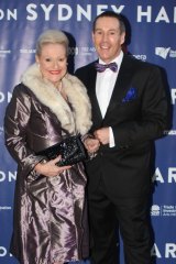 Bronwyn Bishop and Craig Bennett on the red carpet at La Traviata on Sydney Harbour in 2012.