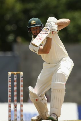 Adam Voges has become the oldest batsman to make a Test century on debut.