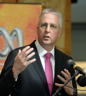 ABC managing director Mark Scott announced job cuts and the axing of television and radio programs on Monday.