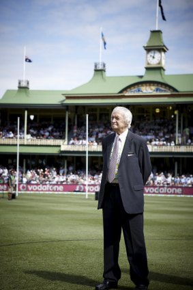 Back in action: Richie Benaud.