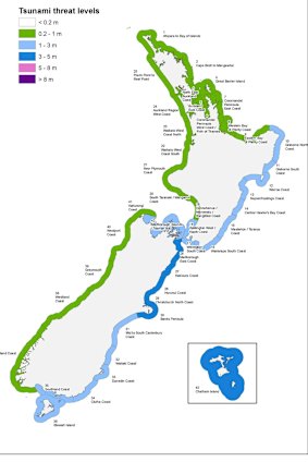 Wave threat to New Zealand at 1:21 AEDT