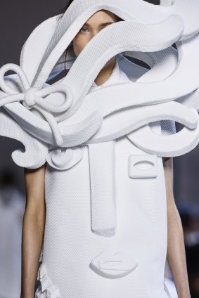 A garment from Viktor and Rolf's "Performance of Sculptures" collection.