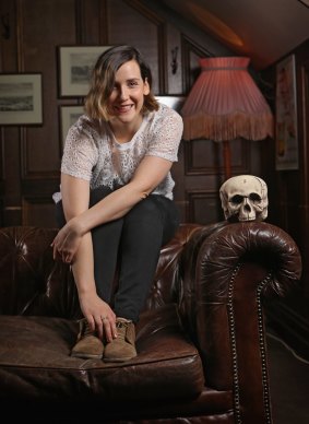 Comedian Laura Dunemann poses for a photo on September 3, 2015 in Melbourne, Australia. Laura is performing in her debut show at the Melbourne Fringe Festival about her crippling fear of death and dying.  (Photo by Wayne Taylor/Fairfax Media)