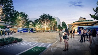The Cultural Centre precinct could become much more pedestrian friendly once the Brisbane Metro underground station was built.