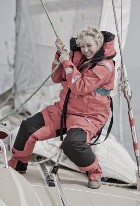 Sydney sailor Wendy Tuck has successfully crossed the finish line to become the first Australian female skipper in the Clipper round-the-world race.