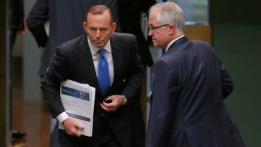 Tony Abbott and a handful of MPs, backed by a core of conservative media commentators, have rounded on the government as Labor lite, singling out policies such as the bank tax, the mimicking of Labor's Gonski schools funding package, and plans to introduce a clean energy target.